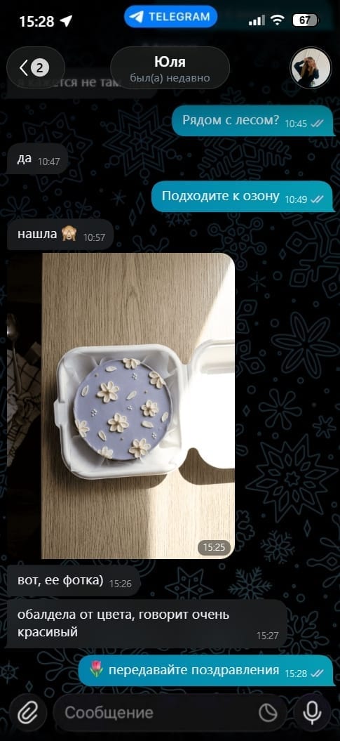 Отзыв в Telegram